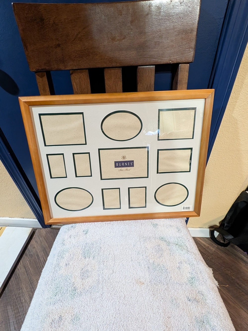 Burnes Teak Wood Look 11 Photo Collage Frame 20.75 x 16 Multi Opening